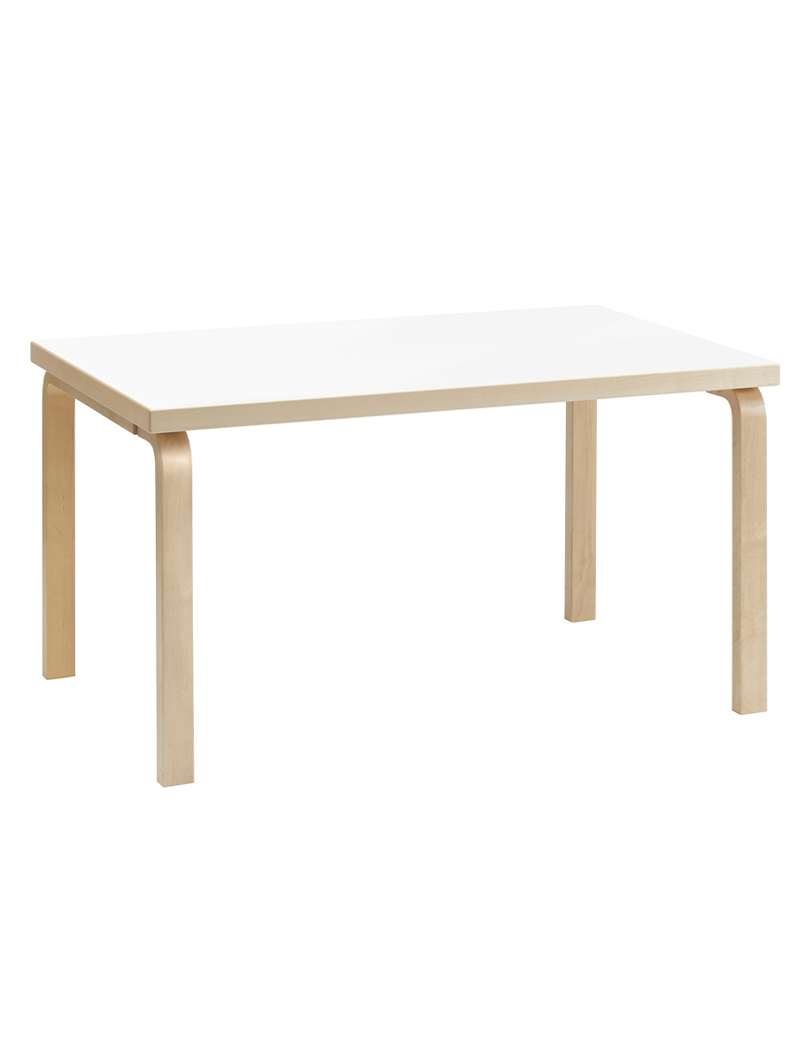 Billede af Aalto Table Rectangular 82B, 135x85 cm fra Artek (Hvid Laminat)