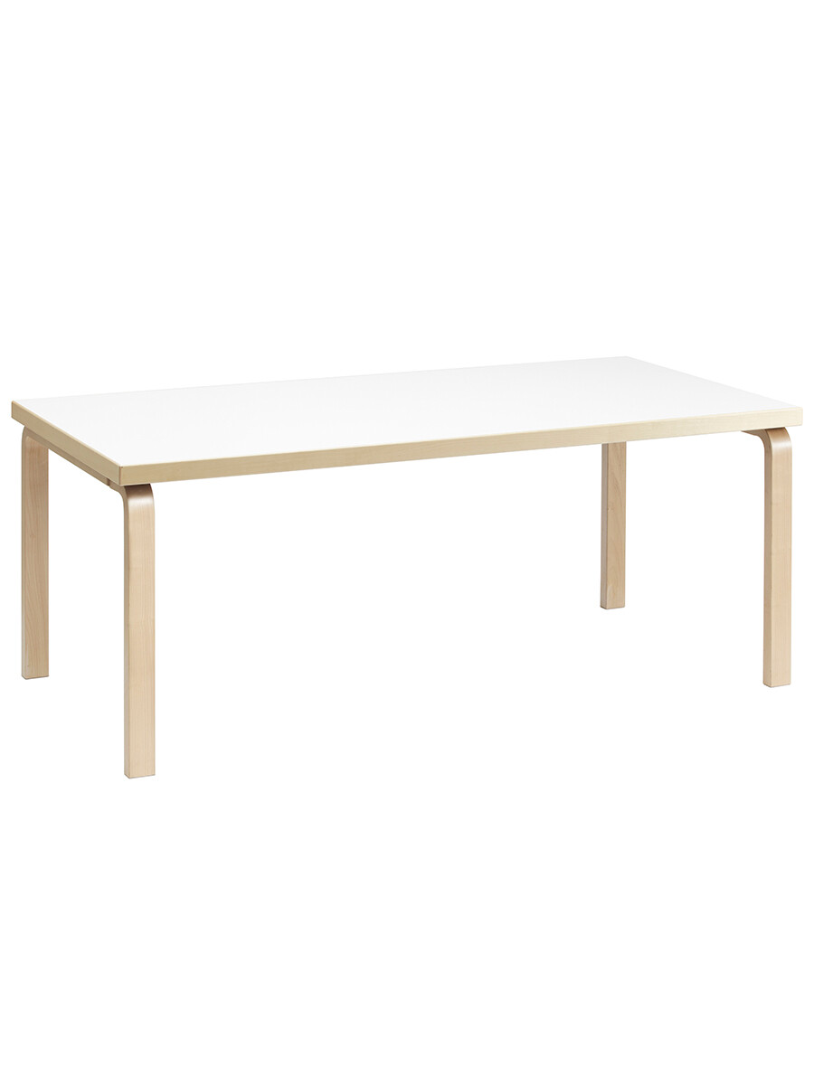 Billede af Aalto Table Rectangular 83, 182x91 cm fra Artek (Hvid Laminat)