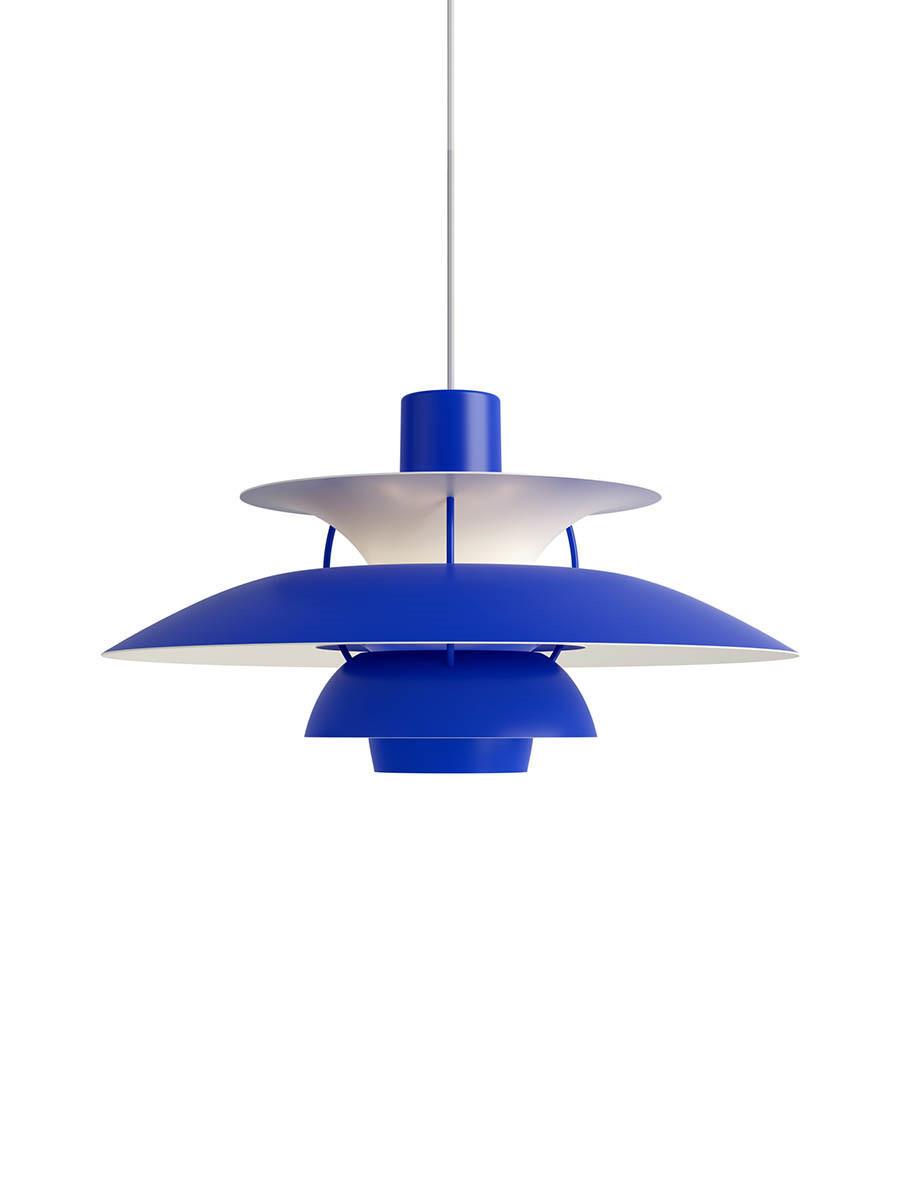 Billede af PH 5 pendel, monokrom af Poul Henningsen (Ultra blue)