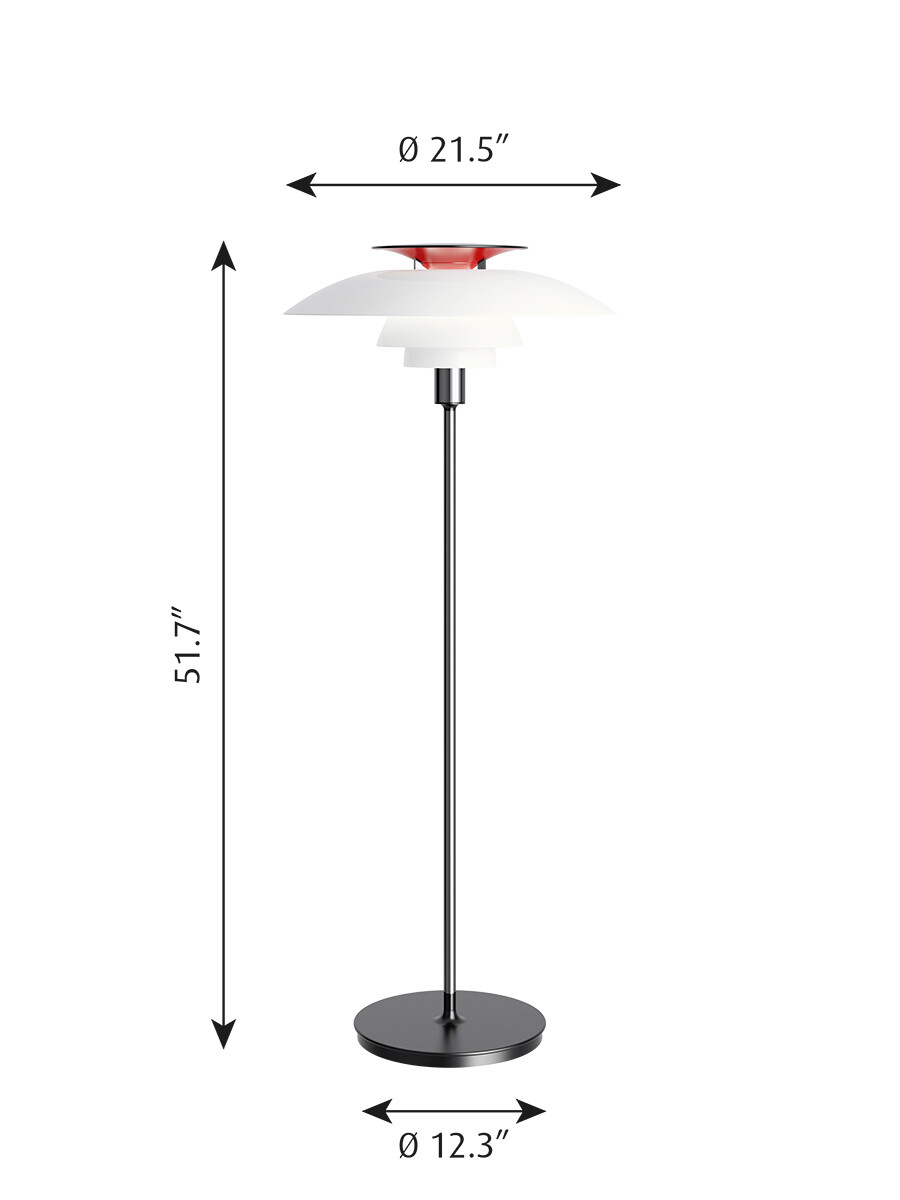 Reparationssæt til PH 80 Gulvlampe fra Louis Poulsen