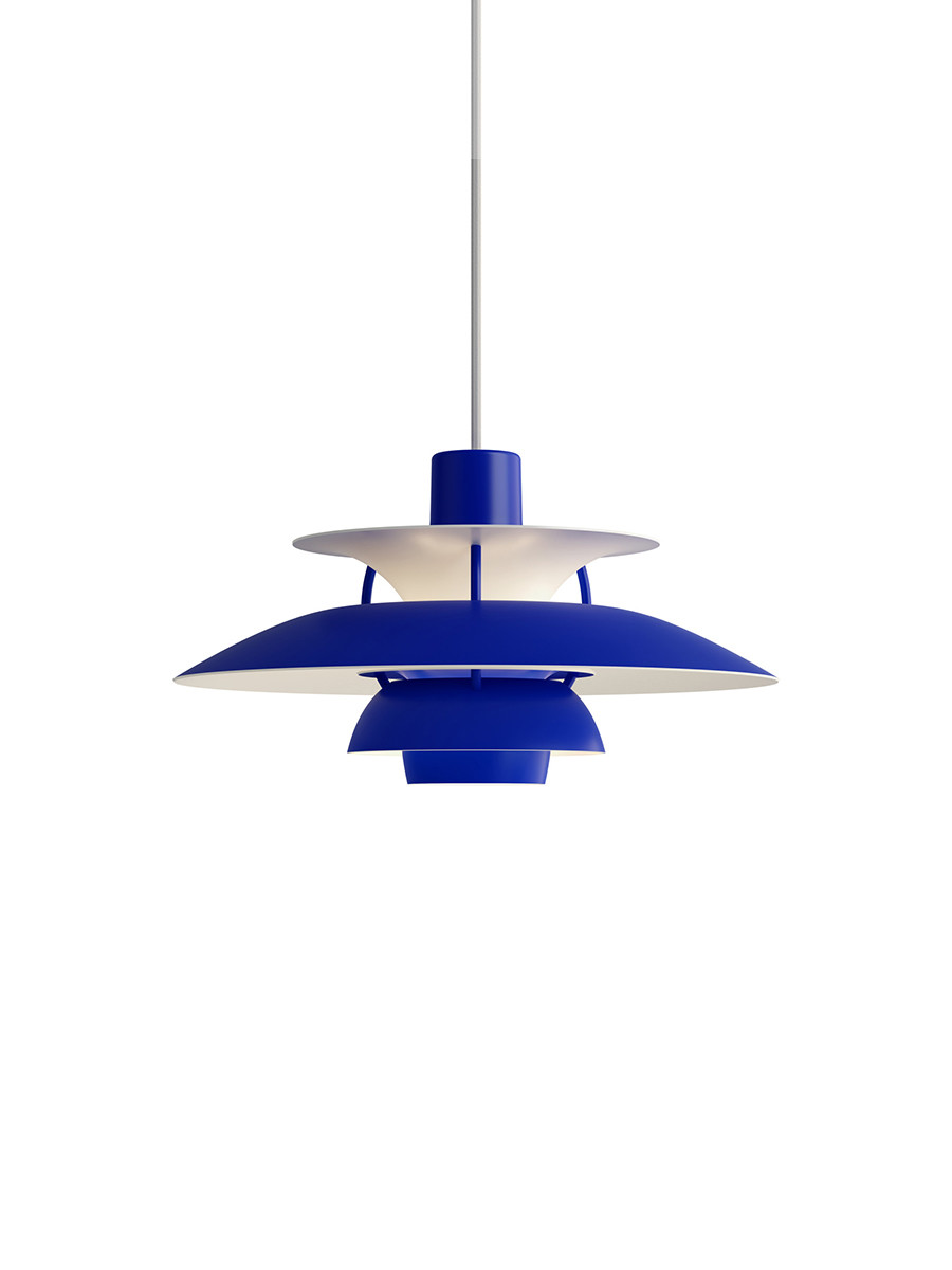Billede af PH 5 Mini pendel, monokrom af Poul Henningsen (Ultra blue)