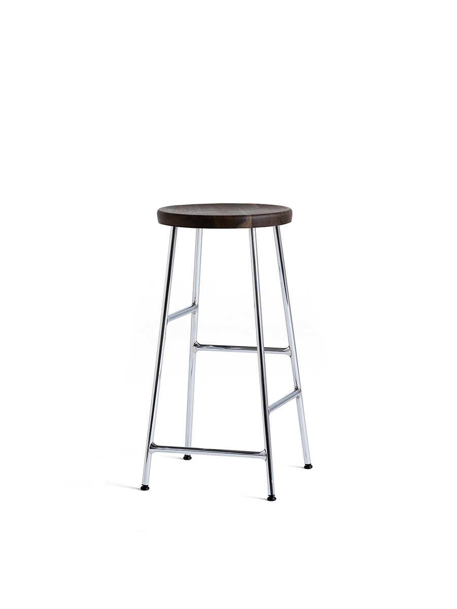 Cornet Barstol fra Hay (Low, Smoked oak, Chromed steel)