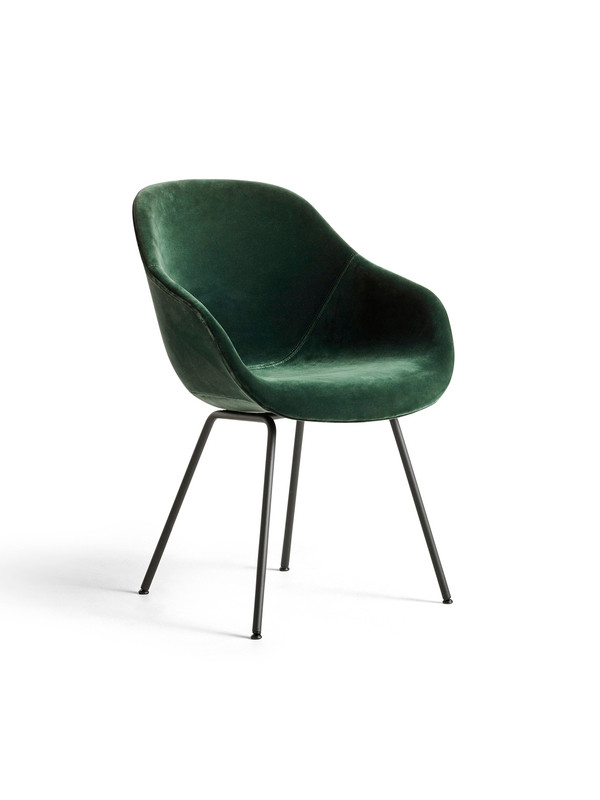 Billede af About a Chair AAC127 fra Hay (Divina Melange, Sort pulverlakeret stål)