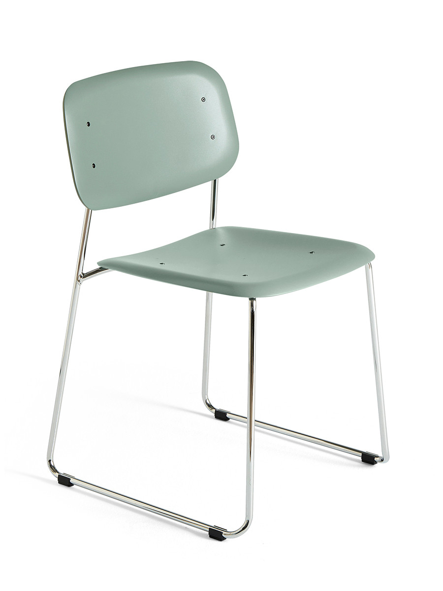 Soft Edge 55 Sled stol fra Hay (Dusty green / krom)