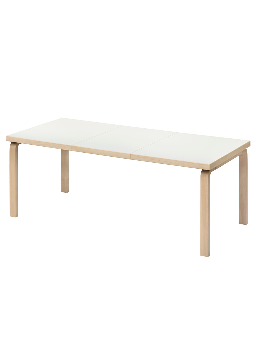 Billede af Aalto Table Extendable 97, 135/190x85 cm fra Artek (Hvid Laminat)