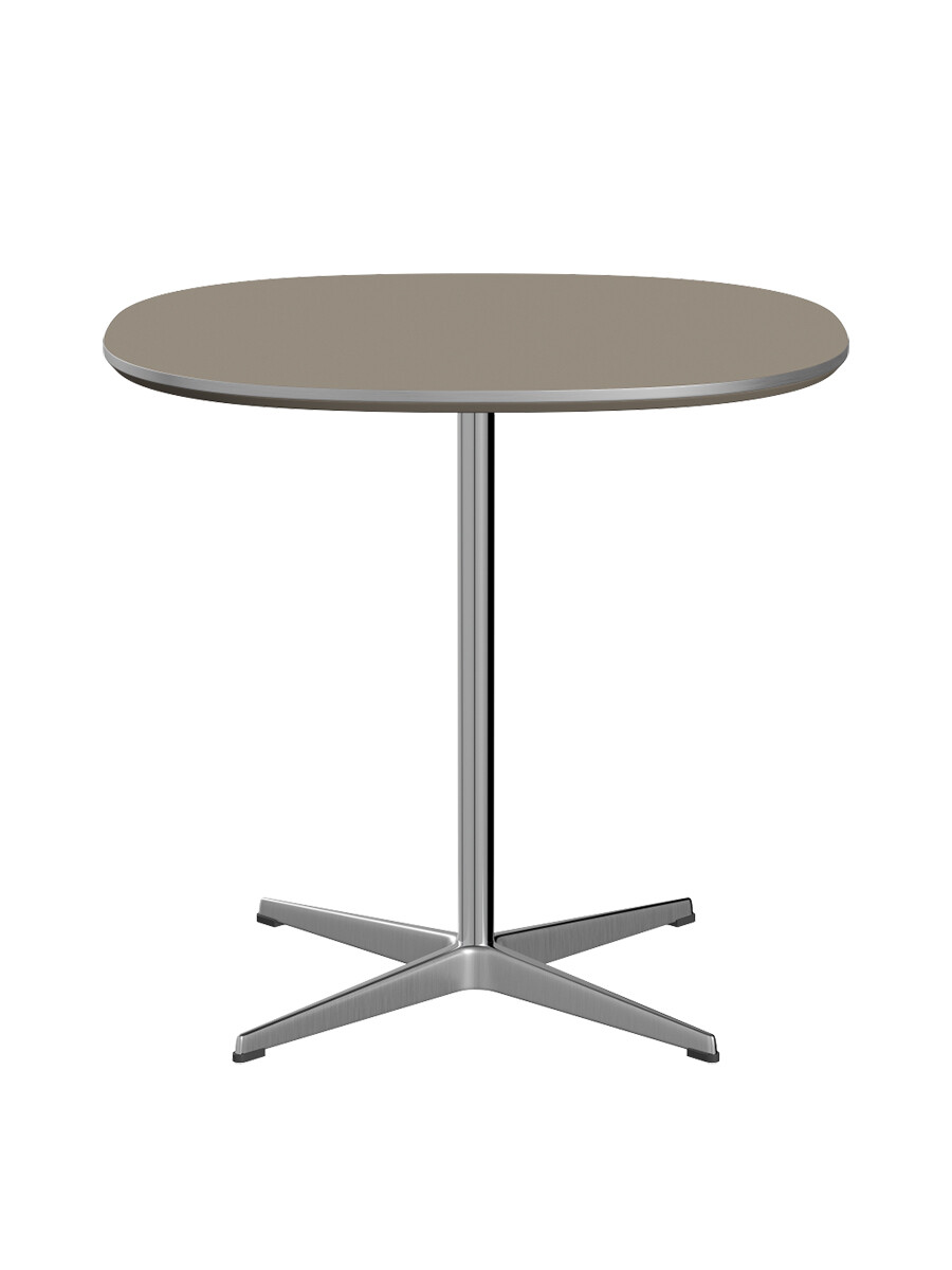 Piet Hein A602 cafébord, 75 x 75 cm fra Fritz Hansen (Brown Ottawa m. alukant (specialfarve))