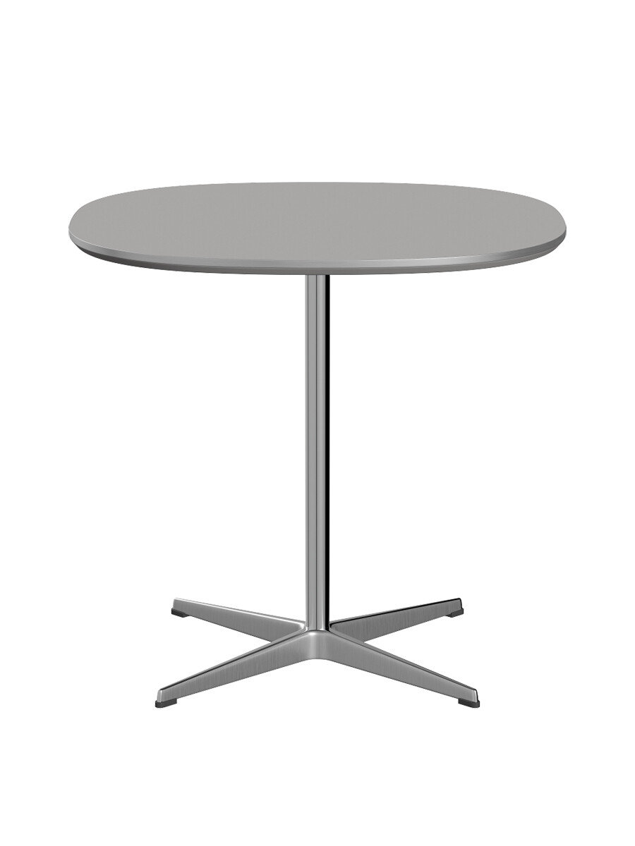 Piet Hein A602 cafébord, 75 x 75 cm fra Fritz Hansen (Grey Efeso m. alukant (specialfarve))