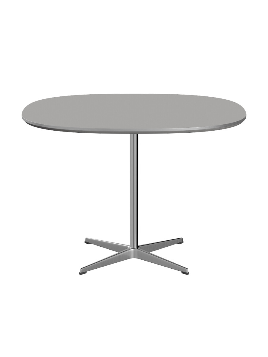 Piet Hein A603 cafébord, 100 x 100 cm fra Fritz Hansen (Grey Efeso m. alukant (specialfarve))