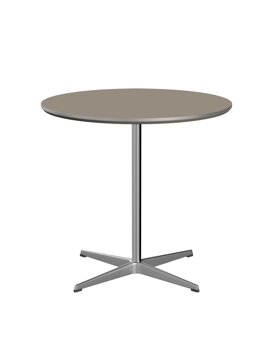 Piet Hein A622 cafébord, Ø75 cm fra Fritz Hansen (Brown Ottawa m. alukant (specialfarve))