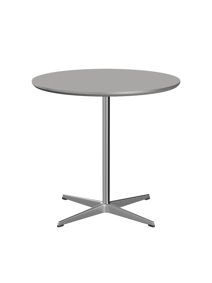 Piet Hein A622 cafébord, Ø75 cm fra Fritz Hansen (Grey Efeso m. alukant (specialfarve))