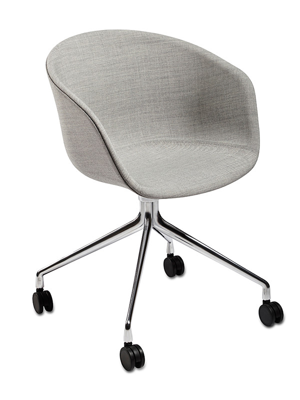 Billede af About a Chair AAC25 fra Hay (Steelcut, Hvid pulverlakeret aluminium)