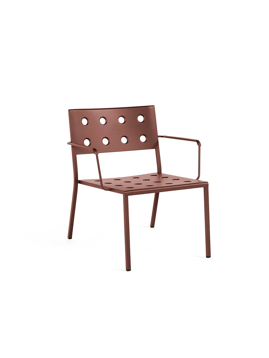 Balcony lounge armchair fra Hay (Iron Red)