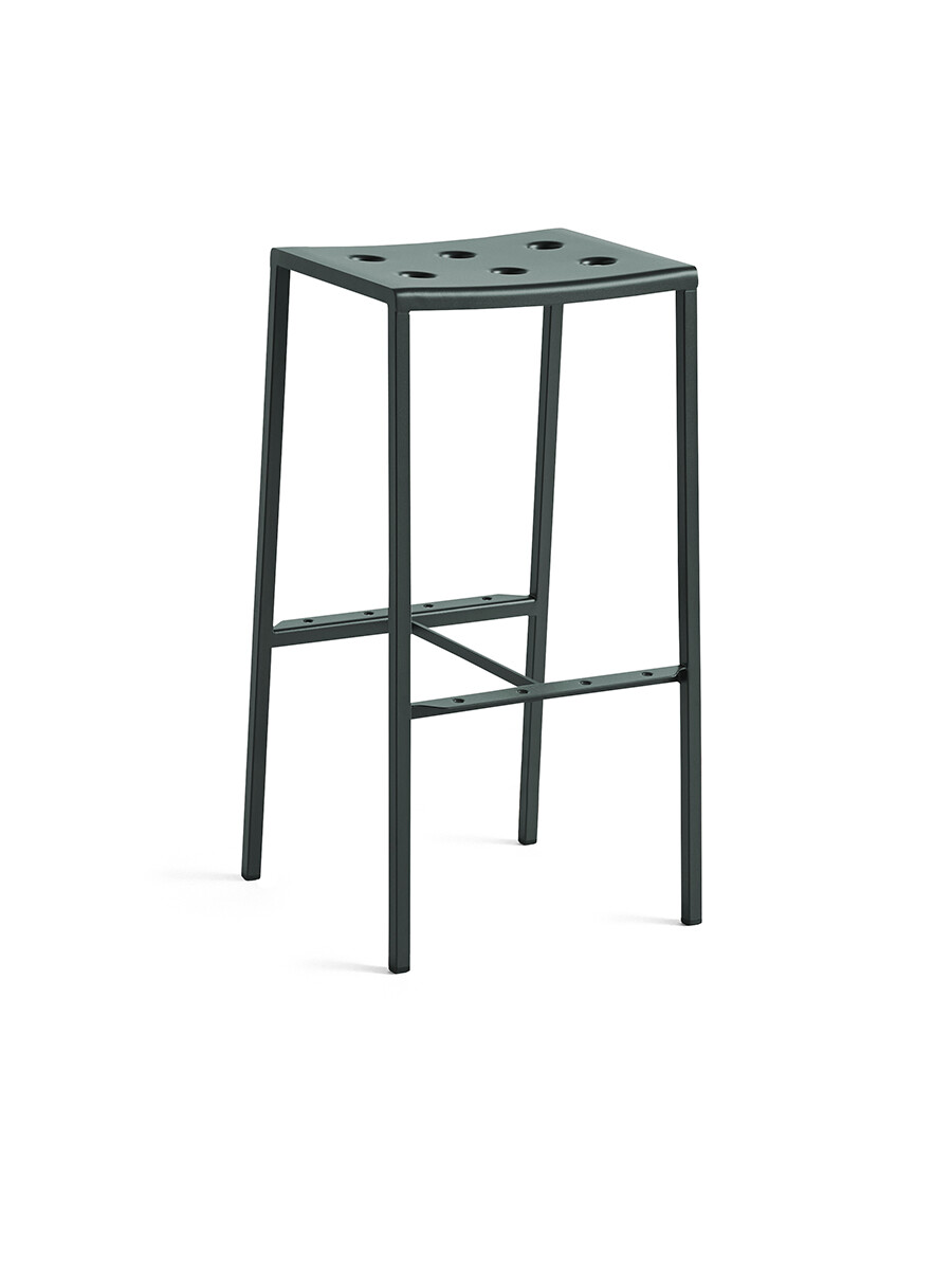 Balcony Bar Stool, høj fra Hay (Dark Forest)