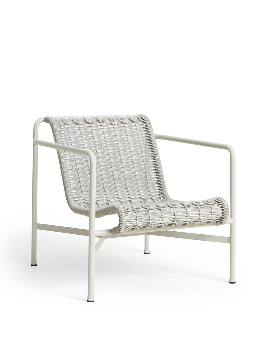 Palissade Cord Lounge Chair Low fra Hay (Sky grey)