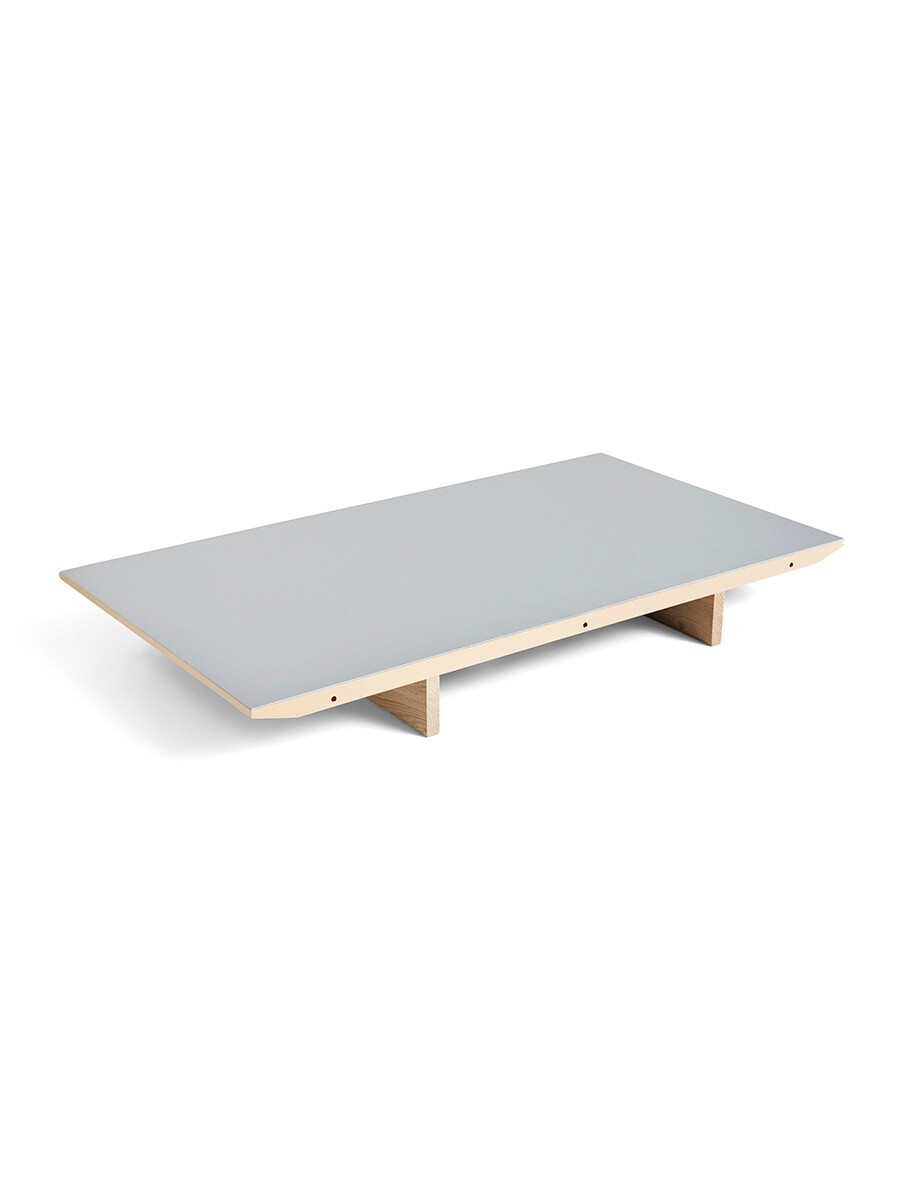 CPH30 Tillægsplade fra Hay (Grå linoleum, Lakeret eg, L: 50 x B: 90 cm)