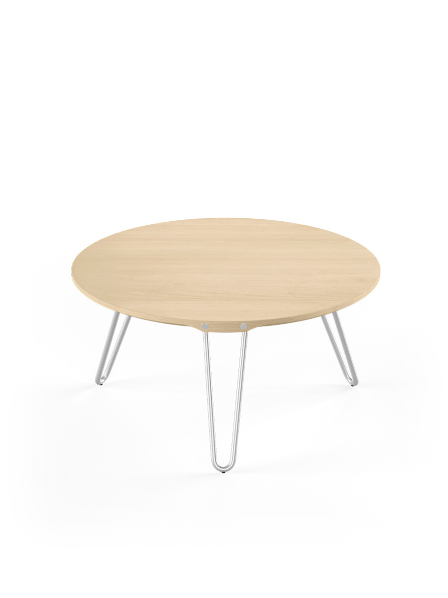 AK1810 Sidebord fra Naver Collection (Ask hvidolie, H: 42 cm, Rustfrit stål)