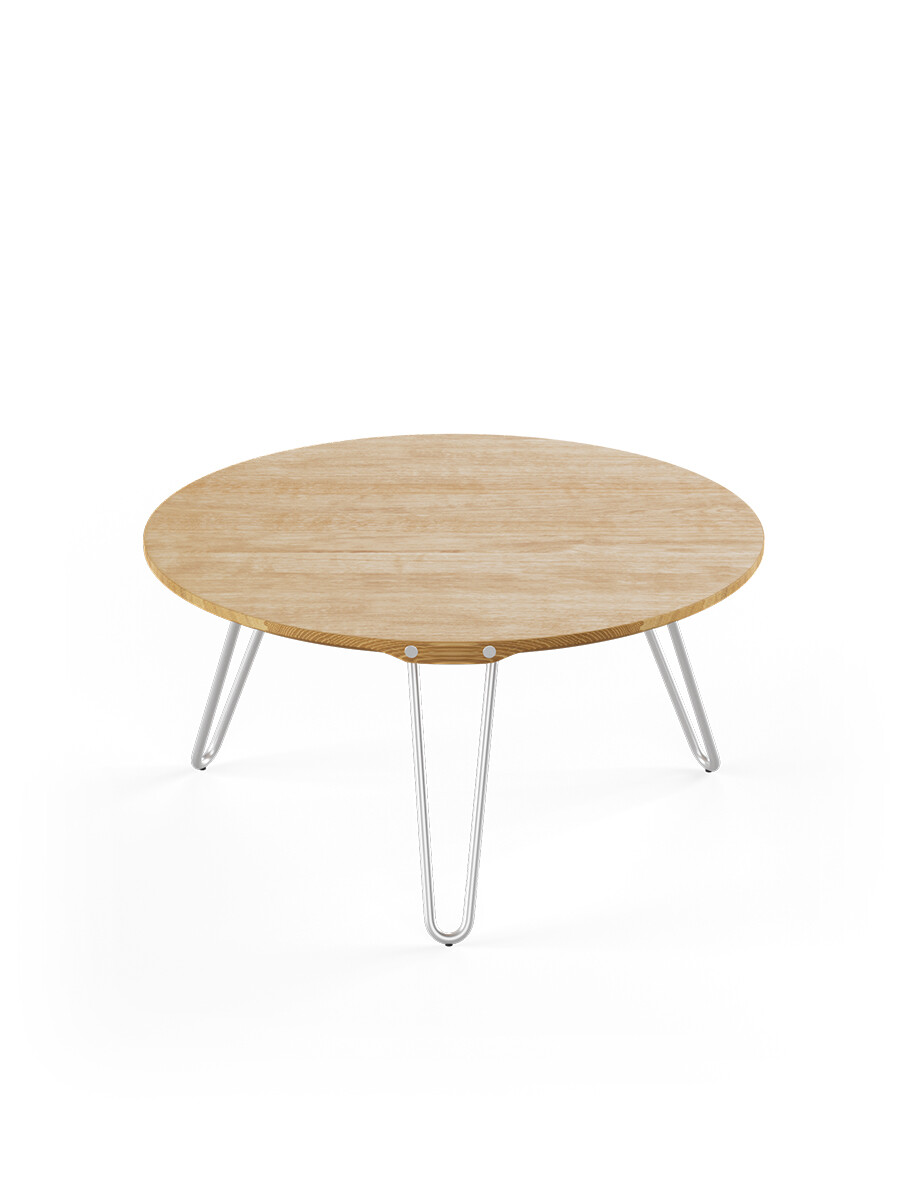 AK1810 Sidebord fra Naver Collection (Ask olie, H: 30 cm, Rustfrit stål)