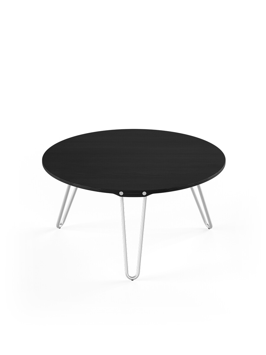 AK1810 Sidebord fra Naver Collection (Ask sortbejdset, H: 30 cm, Rustfrit stål)