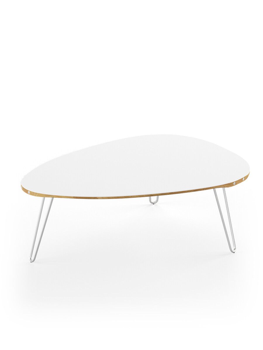 AK1861 Sofabord fra Naver Collection (Ask olie, H: 30 cm, Rustfrit stål)