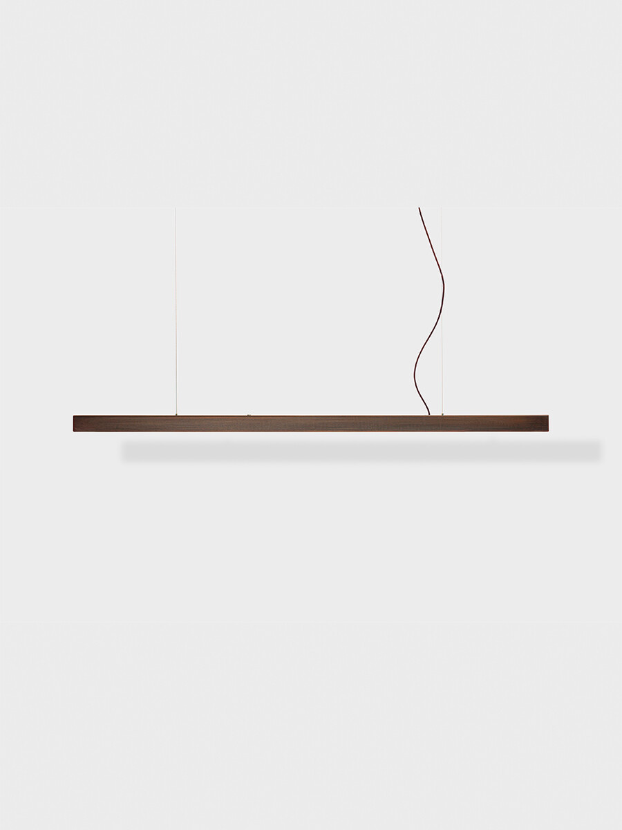 I Model Pendel, m. ledning fra Anour (Messing, 150 cm, Bruneret)