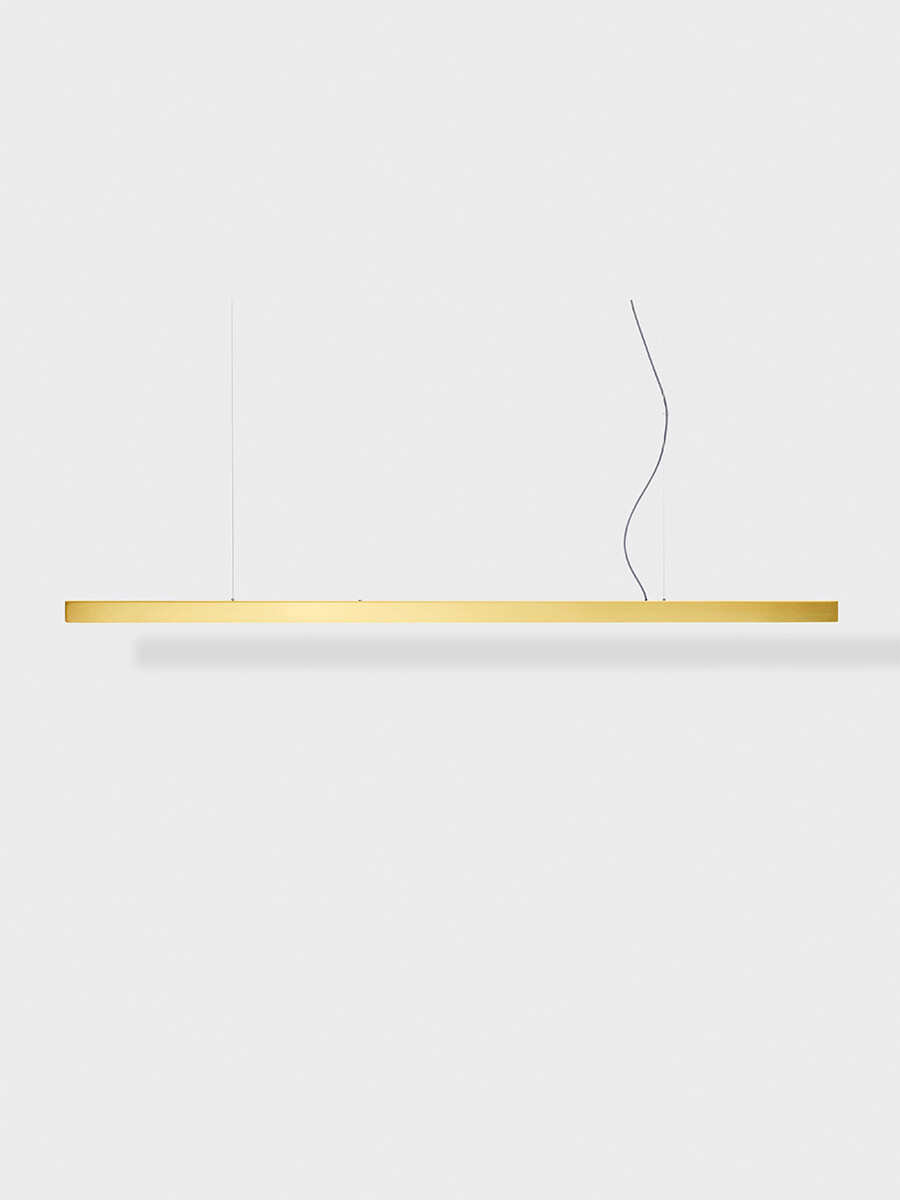 I Model Pendel, m. ledning fra Anour (Messing, 250 cm, Børstet)