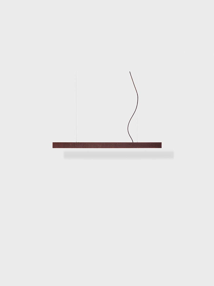 I Model Pendel, m. ledning fra Anour (Stål, 100 cm, Rusten)