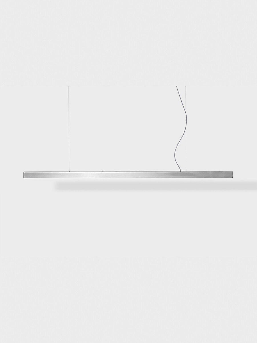 I Model Pendel, m. ledning fra Anour (Rustfrit stål, 200 cm, Poleret)