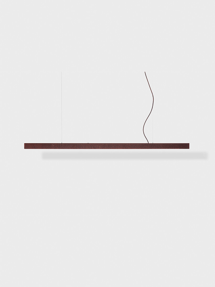 I Model Pendel, m. ledning fra Anour (Stål, 150 cm, Rusten)