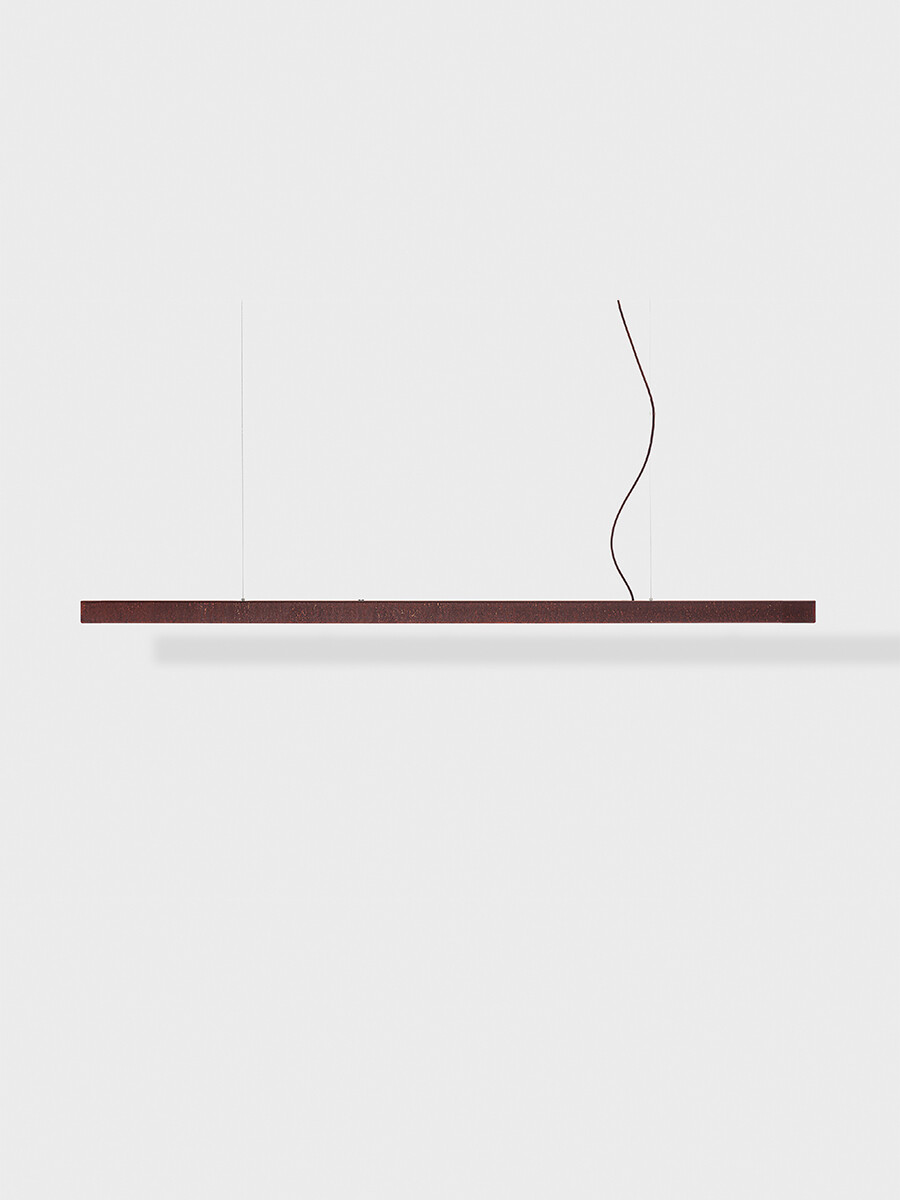 I Model Pendel, m. ledning fra Anour (Stål, 200 cm, Rusten)