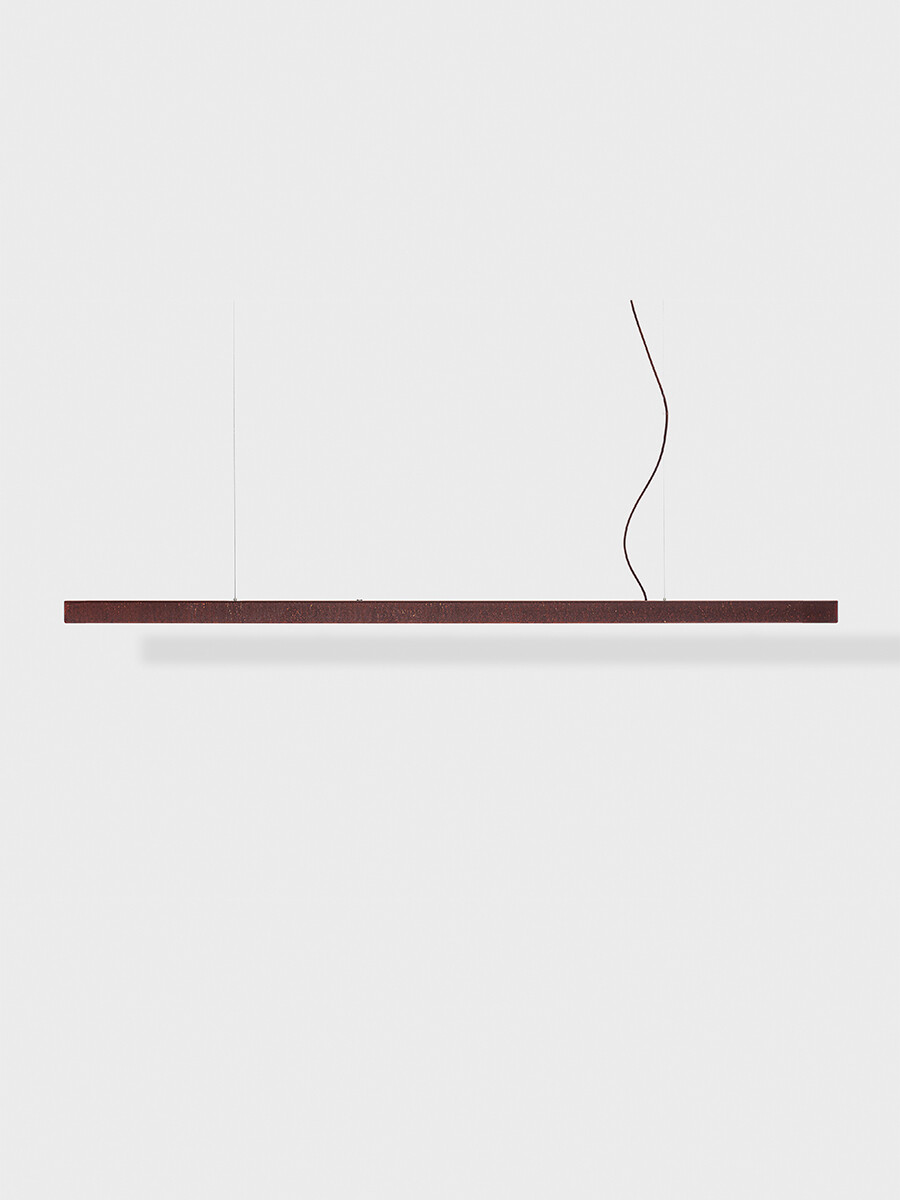 I Model Pendel, m. ledning fra Anour (Stål, 250 cm, Rusten)