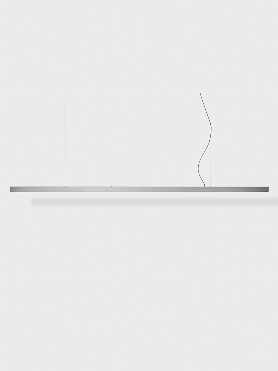 I Model Pendel, m. ledning fra Anour (Rustfrit stål, 300 cm, Børstet)