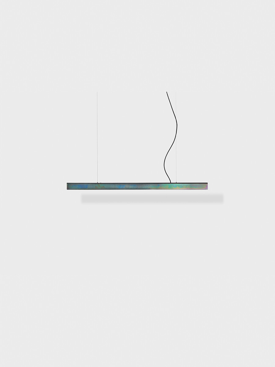 I Model Pendel, m. ledning fra Anour (Messing, 100 cm, Dark opal chrome)