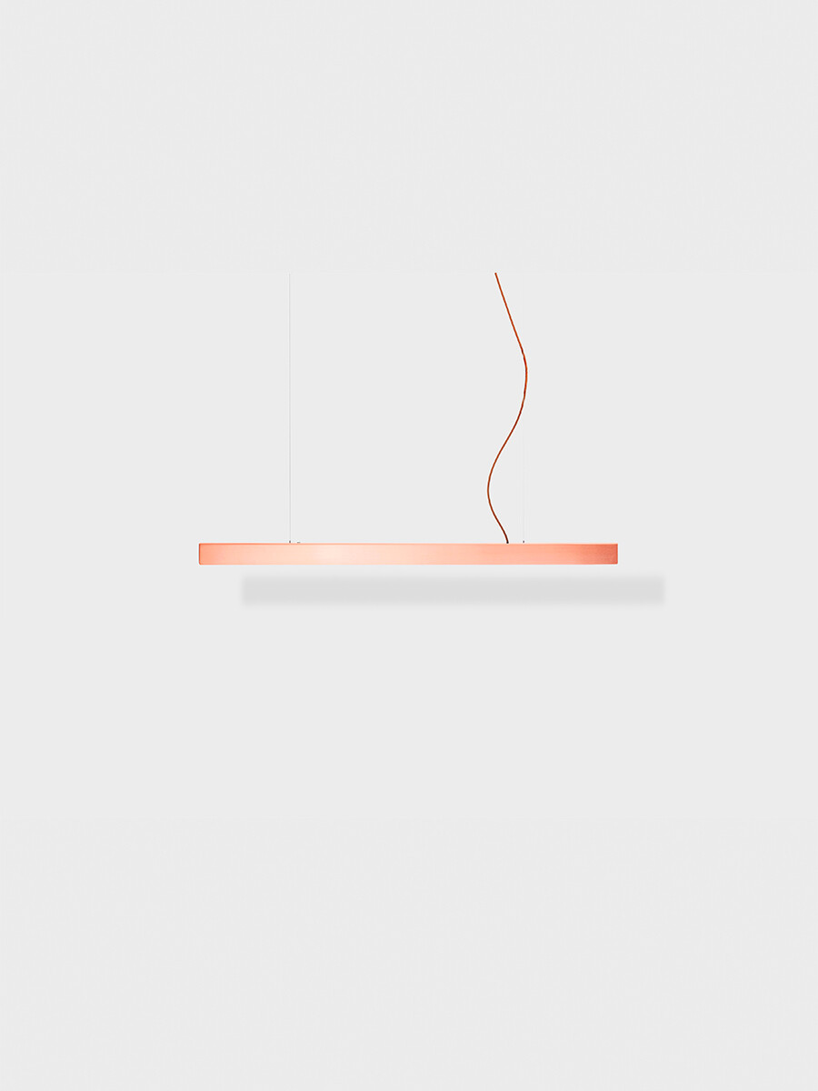 I Model Pendel, m. ledning fra Anour (Kobber, 100 cm, Børstet)