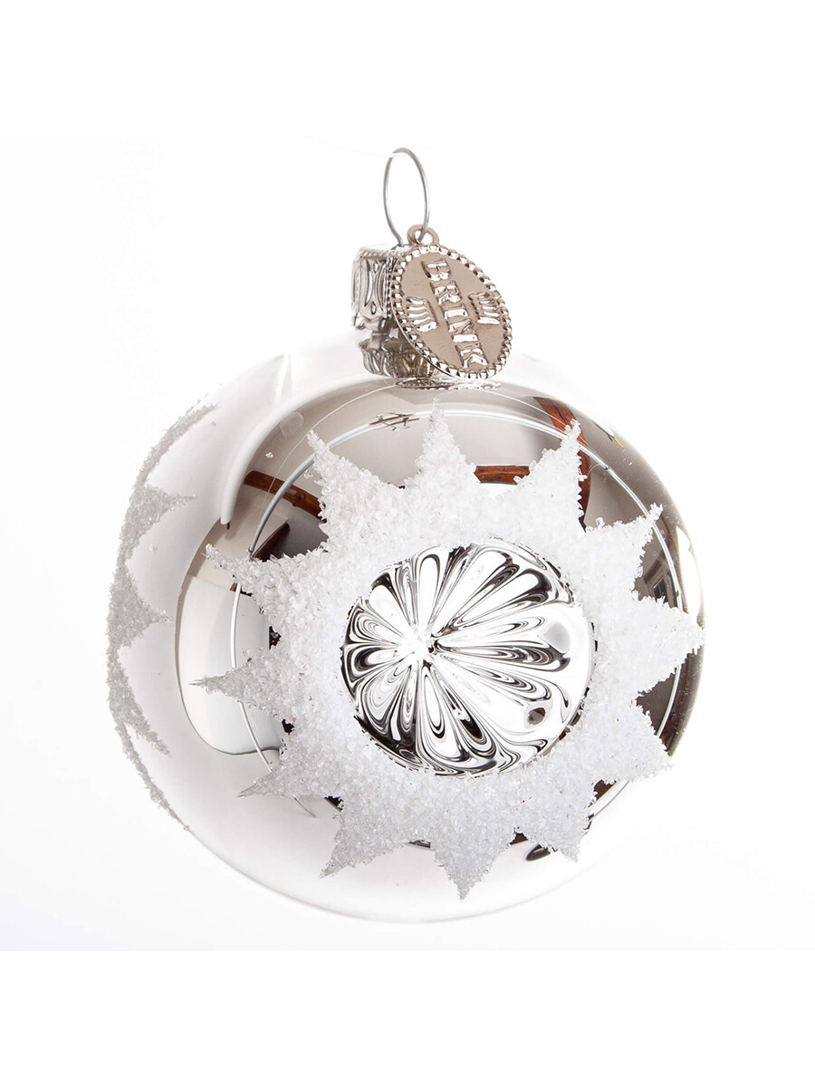 Reflektor Julekugle, sølv fra Brink Nordic