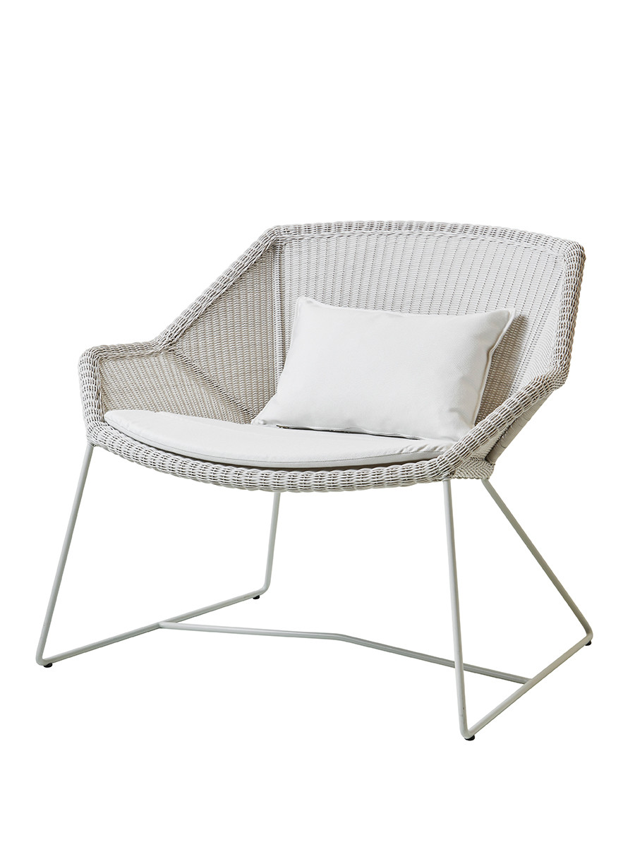 Breeze Loungestol fra Cane-line (White grey, White, Cane-line Natté)