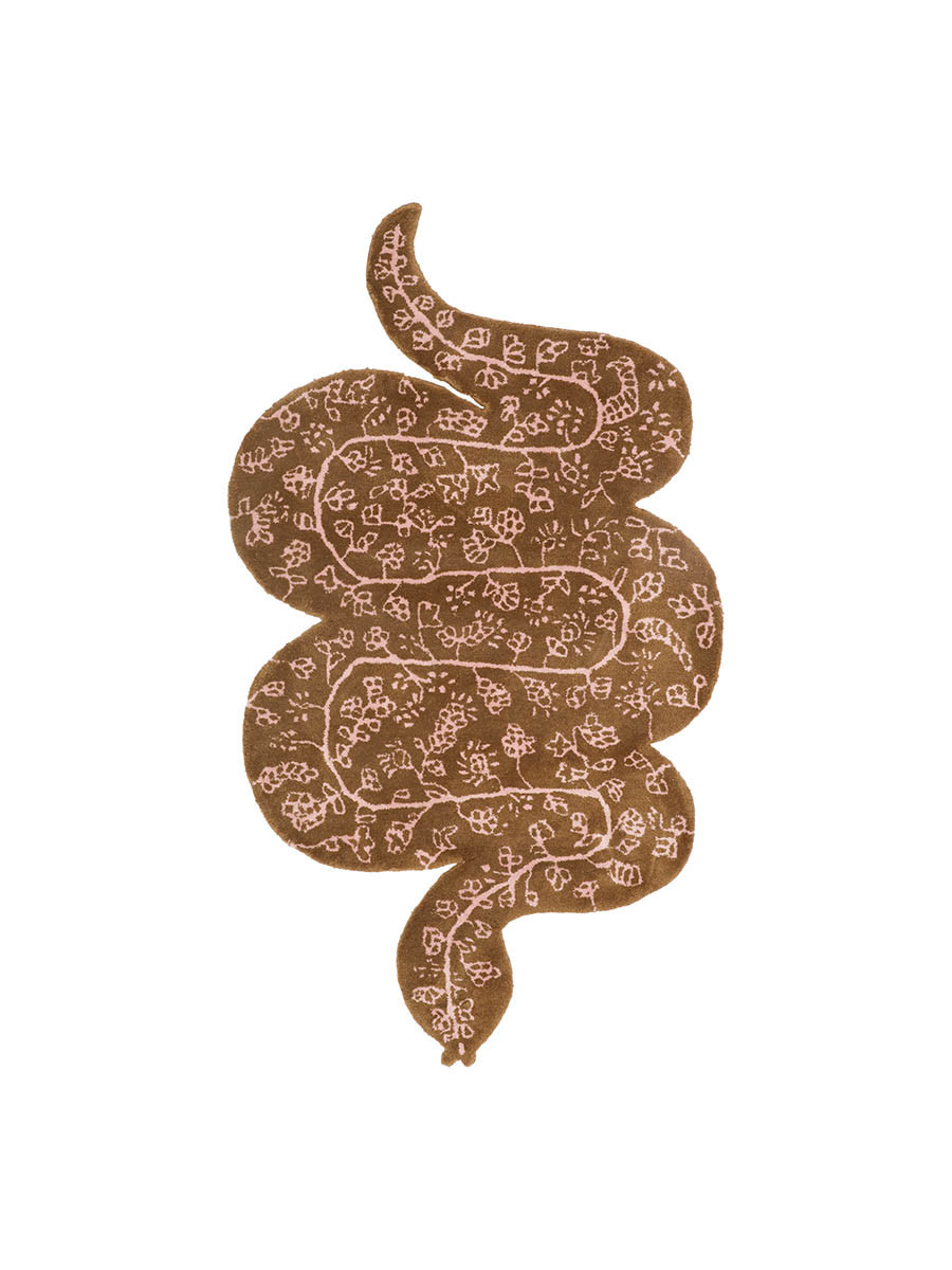 Billede af Burma snake rug, rose og brown fra Bongusta