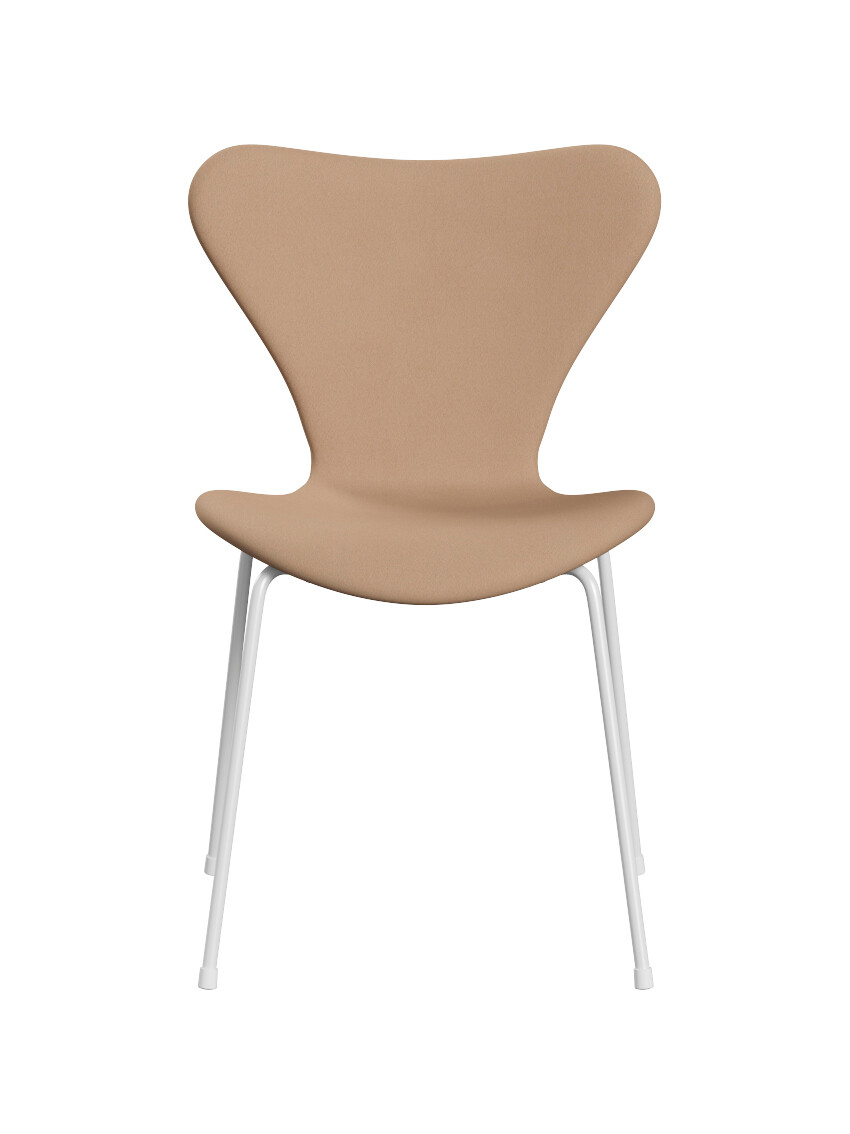 Billede af 3107 stol, fuldpolstret Comfort 61003/hvidt stel af Arne Jacobsen