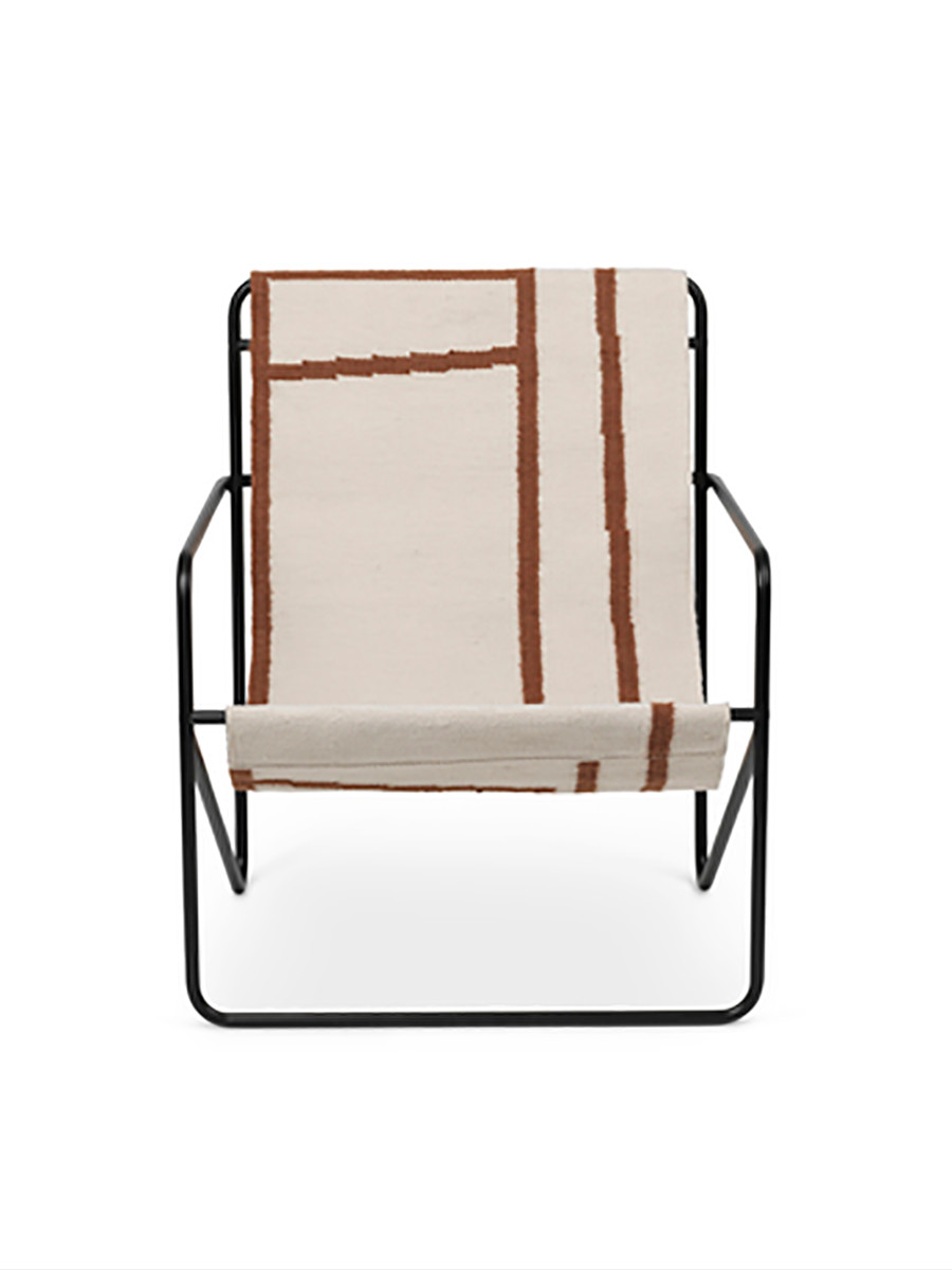 Desert Lounge Chair, sort fra Ferm Living (Shapes)