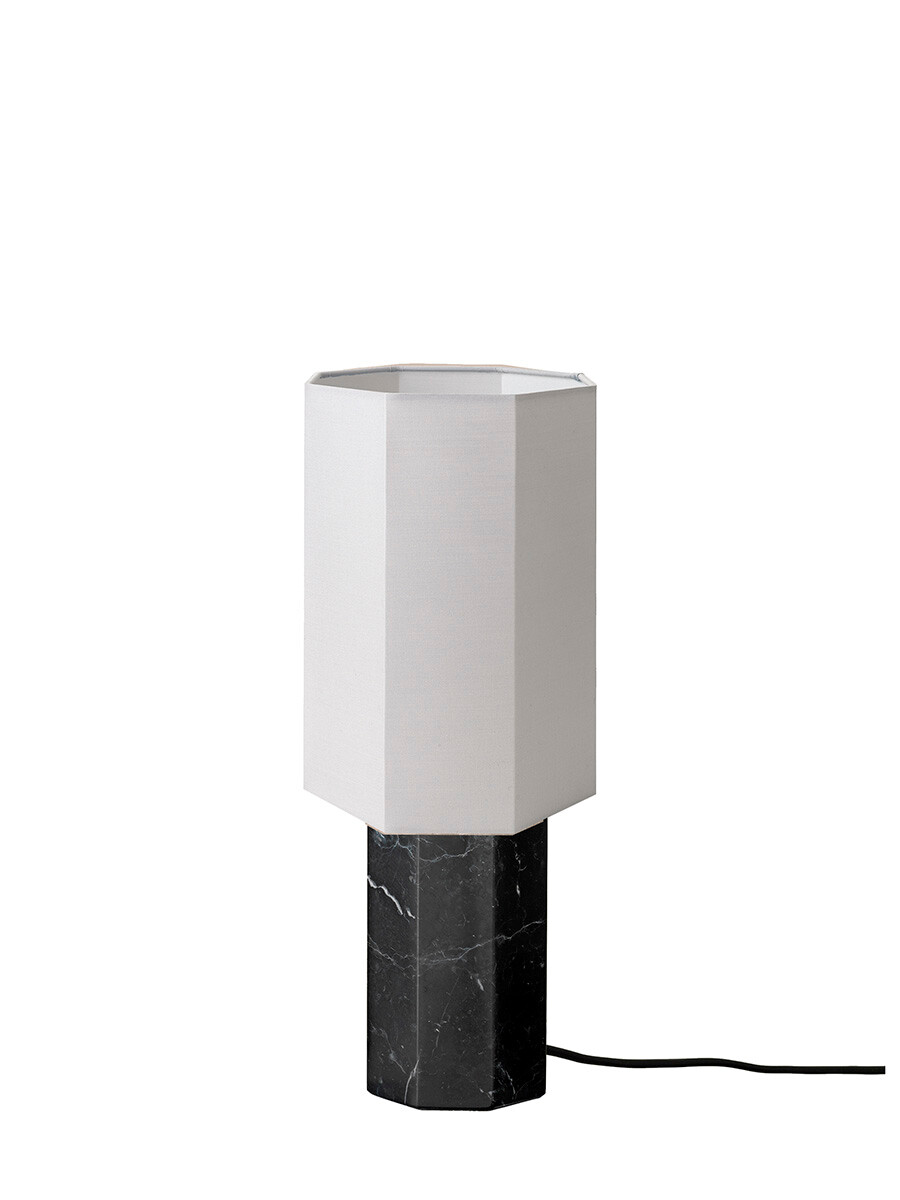 The Eight Over Eight Lamp Small, grey marble fra Louise Roe (Light Grey)