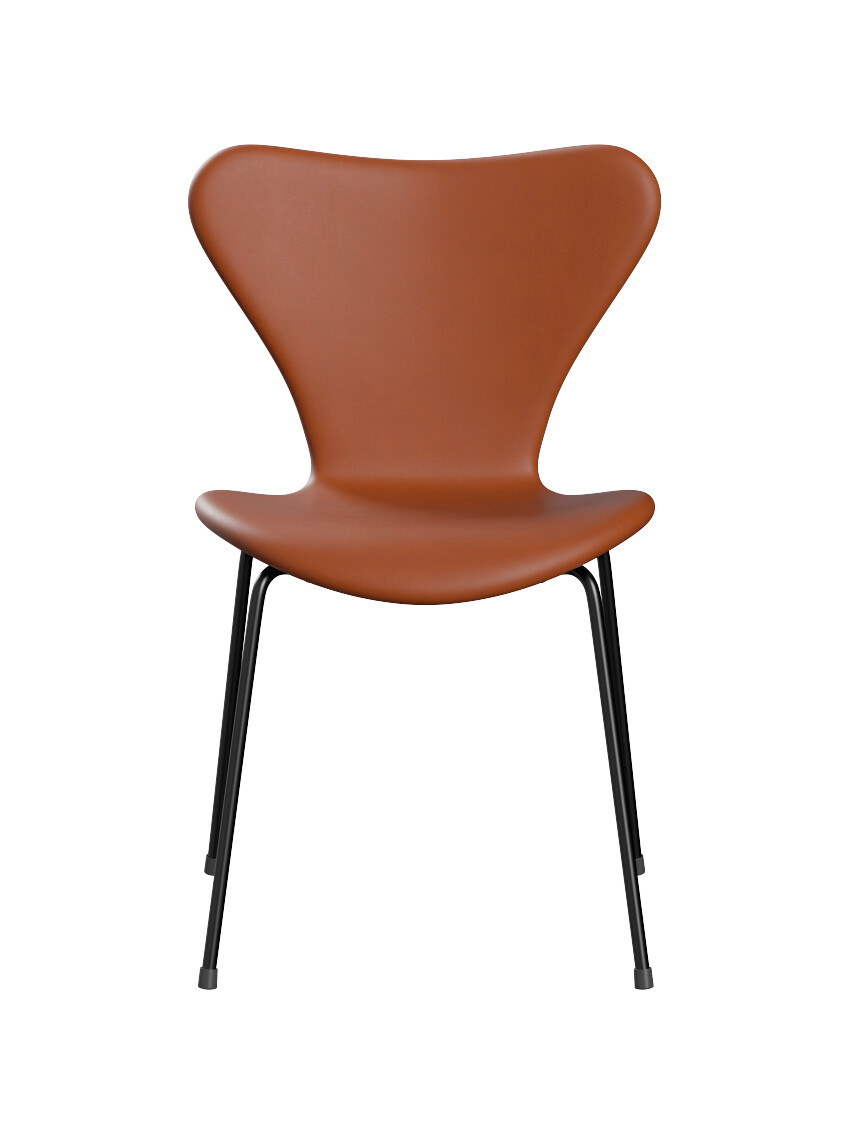 Billede af 3107 stol, fuldpolstret Essential læder valnød/sort stel af Arne Jacobsen