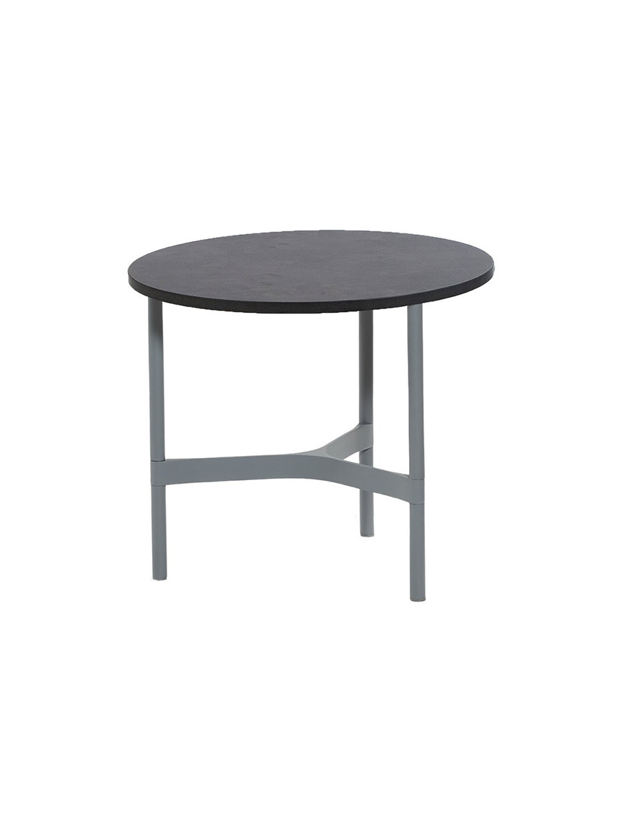 Twist Sofabord, lille fra Cane-line (Light grey, Dark grey (kompaktlaminat))