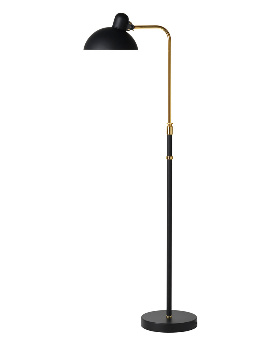 Kaiser Idell Gulvlampe fra Fritz Hansen (Matsort m/messing)