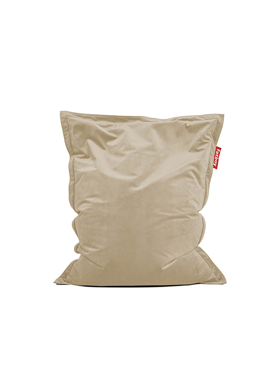 Original Slim Velvet sækkestol fra Fatboy (Recycled Camel)