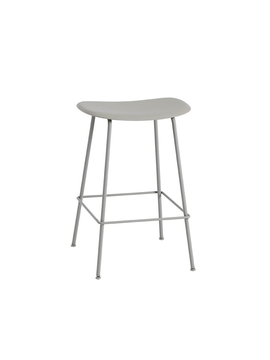 Fiber Counter stool fra Muuto (Lille, Grey/ grey)