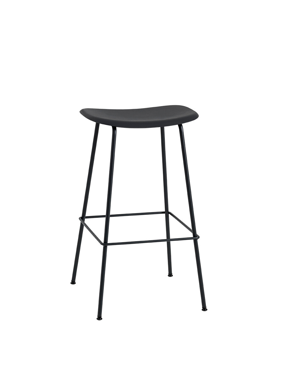 Fiber Counter stool fra Muuto (Stor, Black/ black)