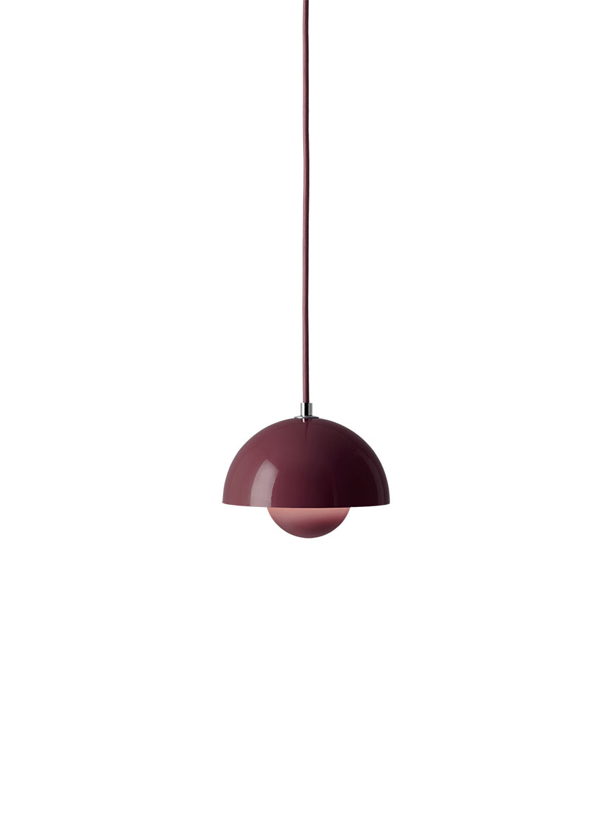 Flowerpot VP10 Pendel af Verner Panton (Dark plum)