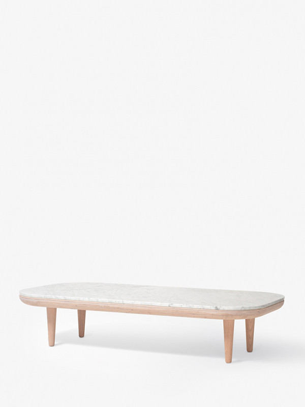 Fly sofabord D:120 fra &Tradition (Bianco Carrara marmor)
