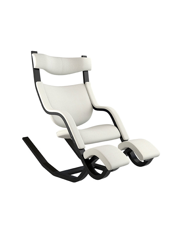 Gravity Balans Lænestol, sort ask fra Variér (Hallingdal, Cream white HAL100)