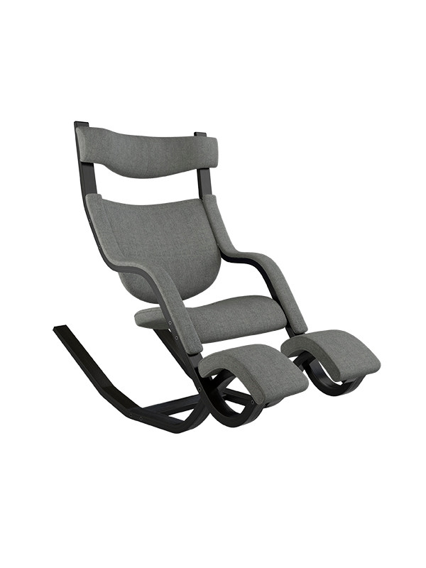 Gravity Balans Lænestol, sort ask fra Variér (Hallingdal, Black white HAL126)