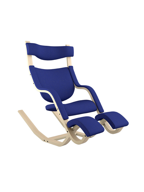 Gravity Balans Lænestol, ask fra Variér (Hallingdal, Soft light blue HAL723)